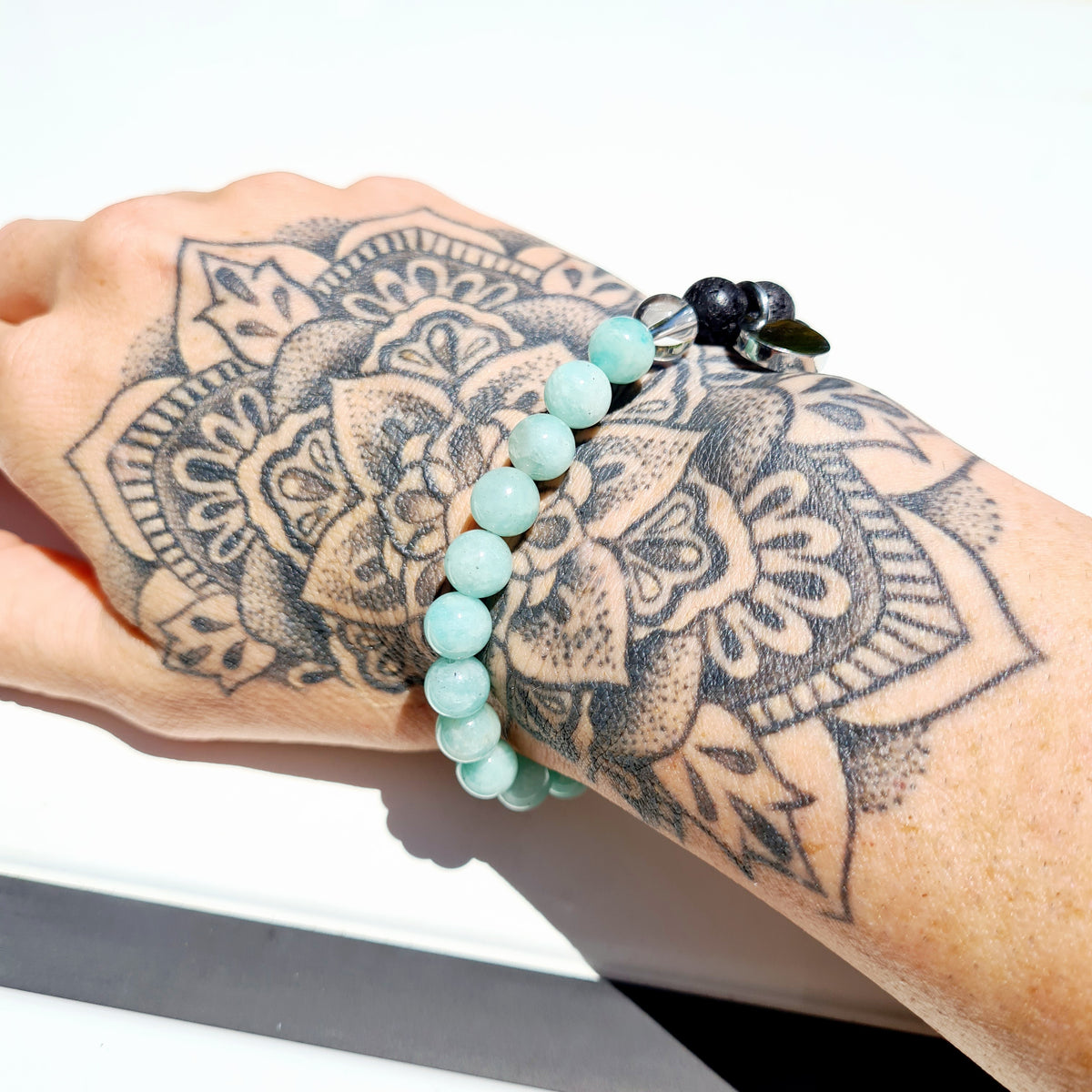 Blue Amazonite Aromatherapy Bracelet