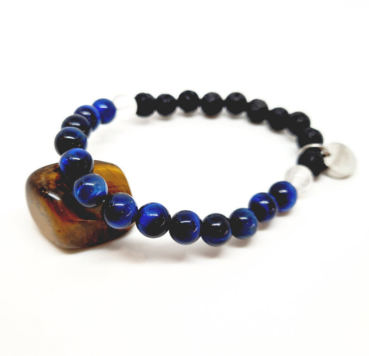 Blue Tiger Eye Bracelet