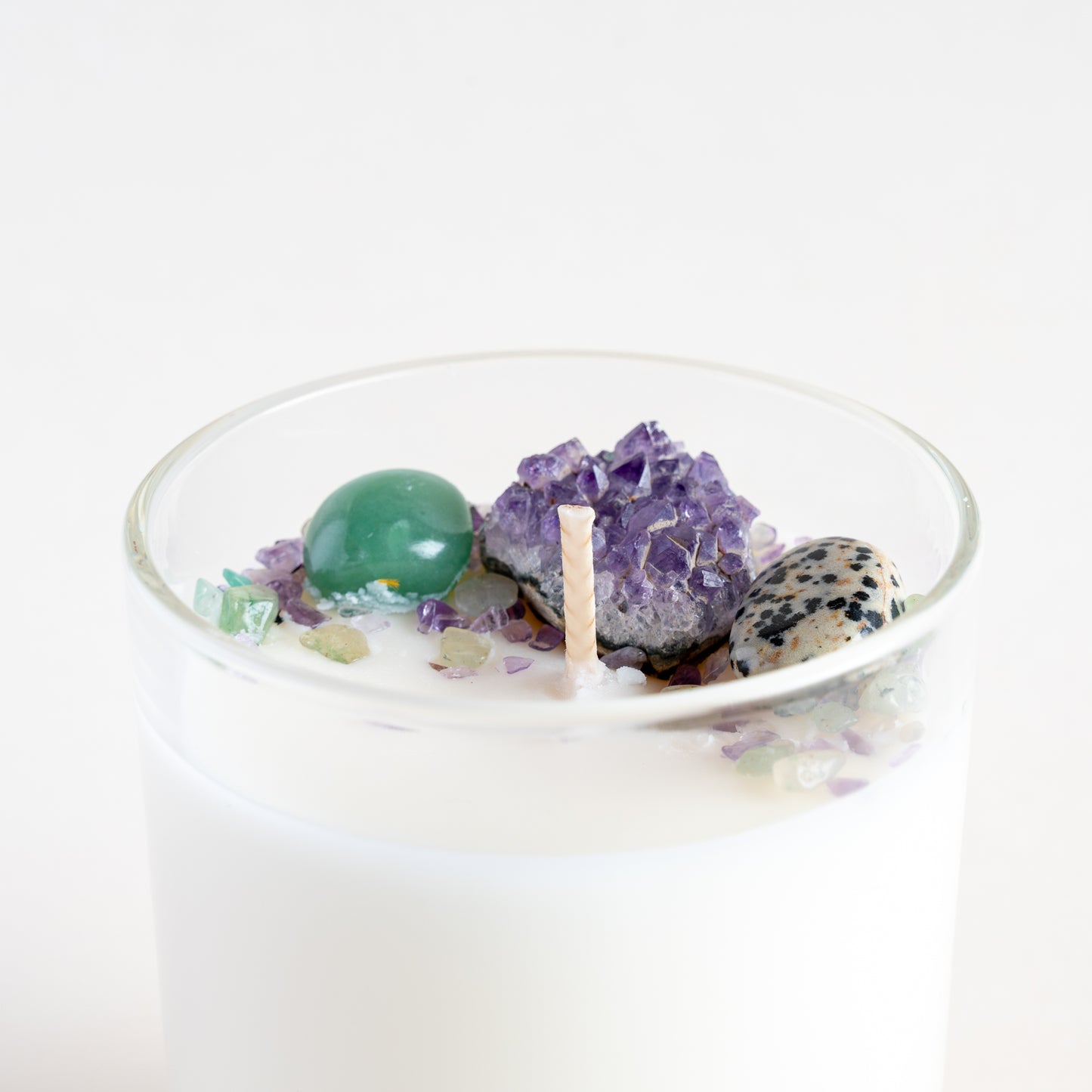 Crystal Infused Soy Candle